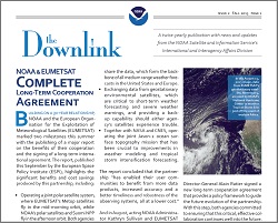 The Downlink, NOAA Satellite and Information Service International and Interagency Affairs Division's Bi-annual Newsletter